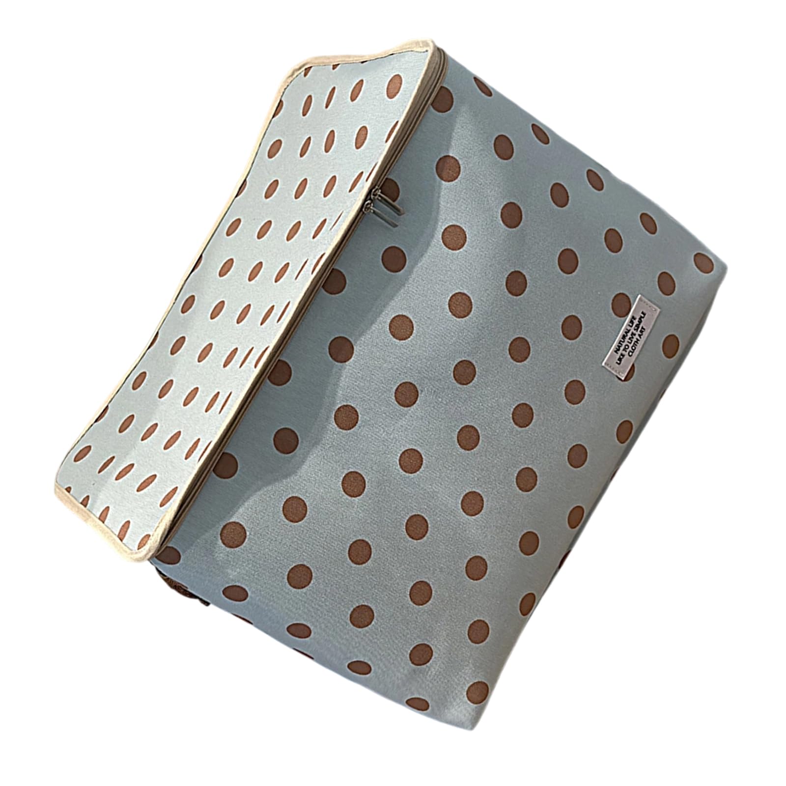 Shntig Home Storage Box with Fabric Shell, Covered Zip Lid, and Foldable Organizer Bin for Closet or Bedroom Storage Use Fabric Box Zippered Closet Organizers