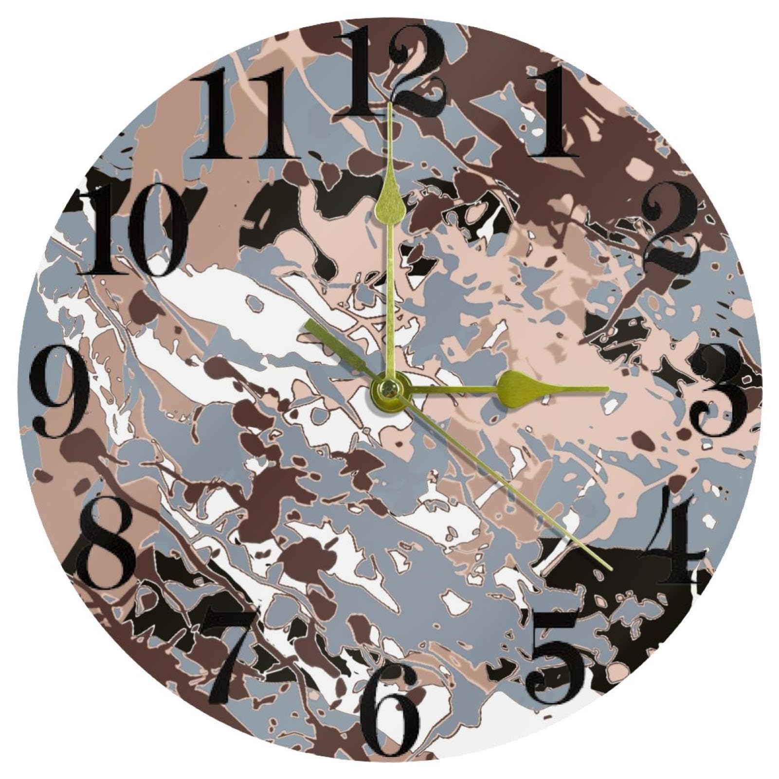Horloge murale silencieuse à pile pour bureau résolvant les distractions sonores