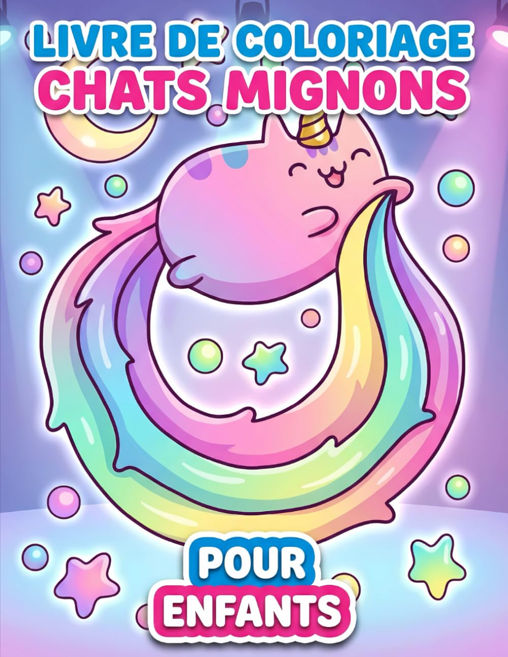 Livre de coloriage Chats Mignons: Plus de 50 Magnifiques Petits Félins pour Stimuler la Créativité des Jeunes. Une Activité Relaxante Loin des Écrans