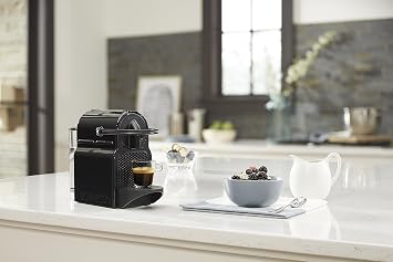 Nespresso Inissia Espresso Machine by De'Longhi, Black Descaling Kit
