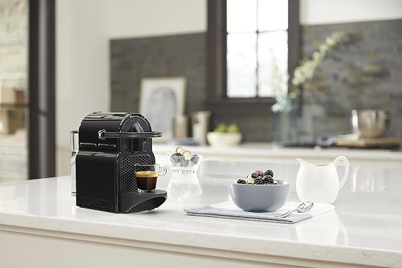 Nespresso Inissia Espresso Machine by De'Longhi, Black Descaling Kit