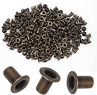 Vista 1 de Litoexpe Ojales Pequeños de 1.5MM, 200 Piezas, Ojales Autoadhesivos para Núcleos de Cuentas, Ropa, Cuero, Lona (Latón Antiguo)