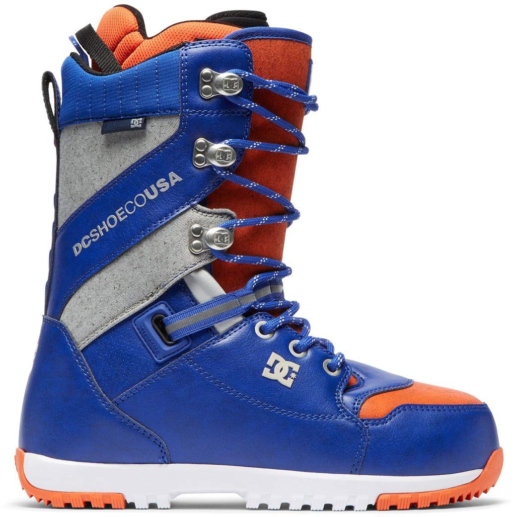 DC Mutiny Snowboard Boots Surf Silver Red Mens Sz 9.5