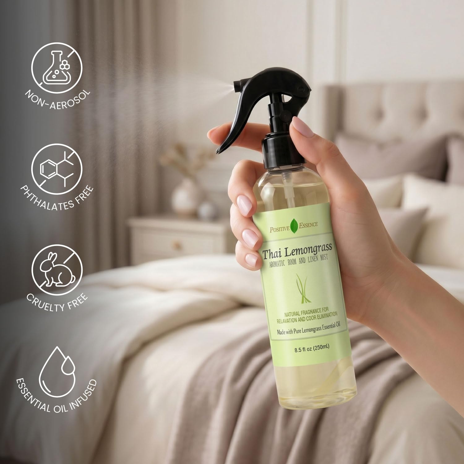 Amazon.com: Thai Lemongrass Linen and Room Spray, Natural Air