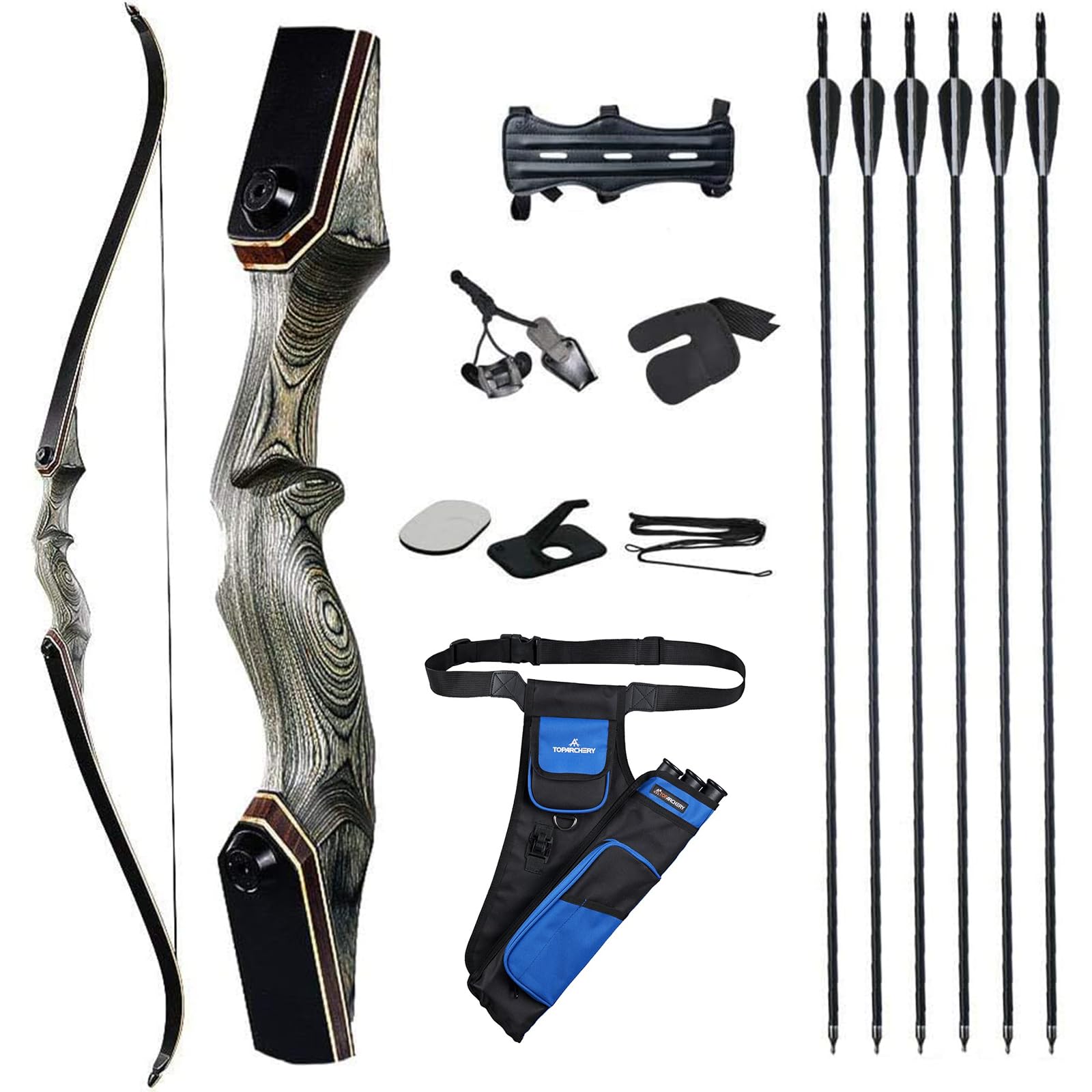 Arc Recourbé 60" ILF Takedown 30-60 Lbs Pour Droitier - Neuf, Bois Et Fibre, Chasse Américaine, Longueur De Tir 28"
