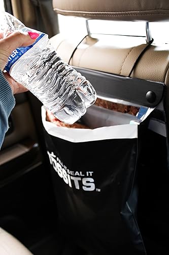 Miniatura 7 de Tossits Bolsas de basura desechables reciclables colgantes para automóvil paquete de 3 unidades 21 bolsas en total a prueba de fugas a prueba de