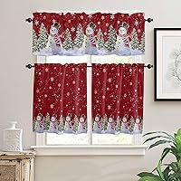 Vista 62 de Cenefa de cocina para ventanas, Día de la Independencia, pentagrama, textura de arpillera a cuadros, semitransparente, con bolsillo para barra