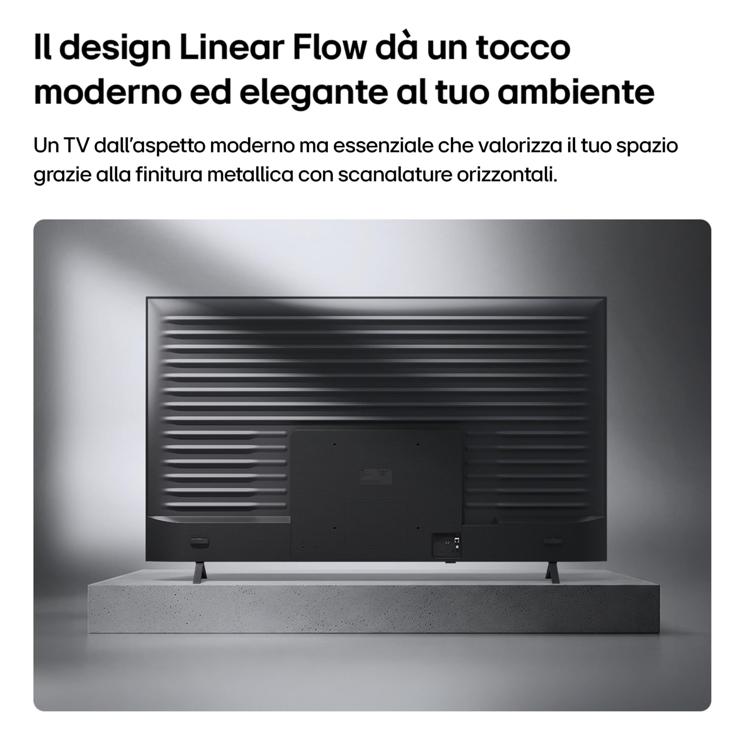 LG NANO Smart TV 4K UHD AI 43 pollici Serie NU8E 43NU8E0B3LA, Smart TV 4K, Processore con Nano Detail Enhancer, AI Chatbot, AI Concierge, HDR10 Pro, FILMMAKER Mode, Design Linear Flow, 3 HDMI, TV 2026
