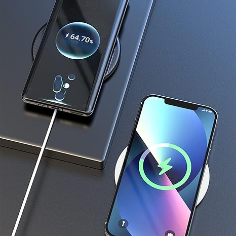 mianht wireless charger pad 15w desktop wireless charger wireless charger for smartphones fast charging pad compatible with ios android