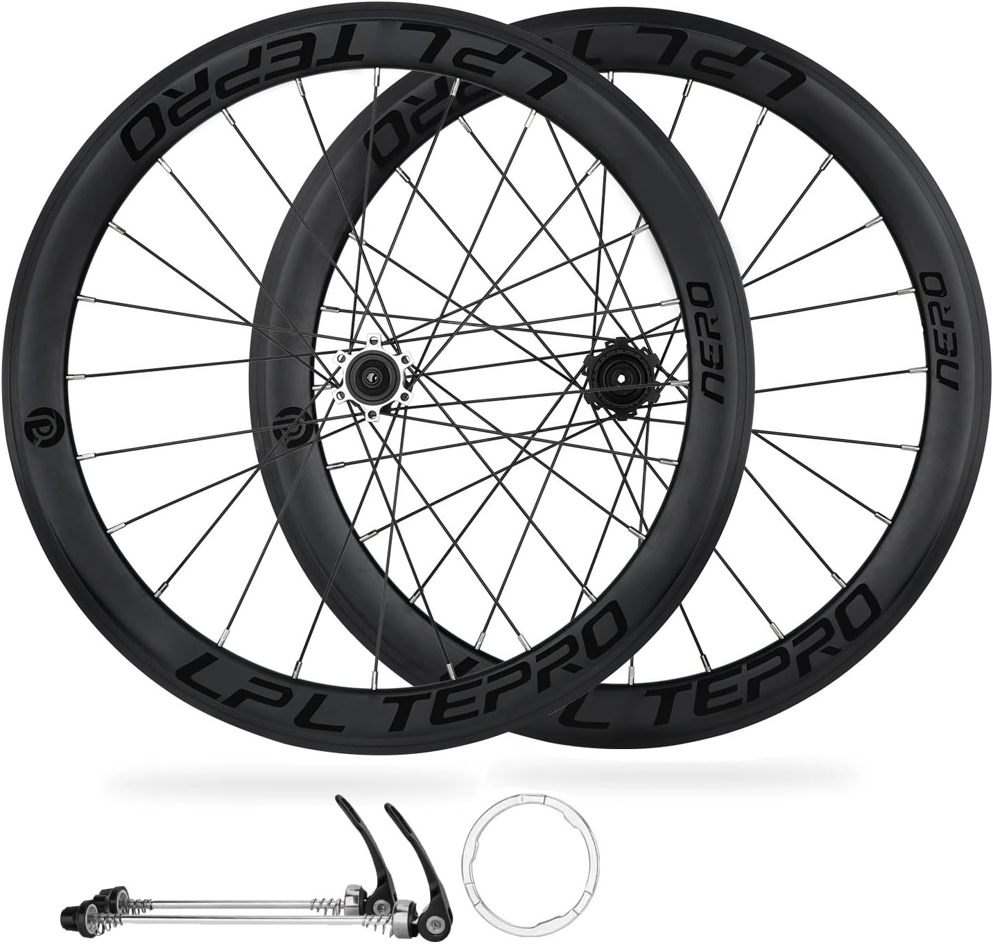 Folding Bikes Wheelset 20'' 406/451 Disc Brake BMX Front Rear Wheels Quick Release 100/135mm Aluminum Alloy Rim Height 40mm 7/8/9/10/11speed Cassette