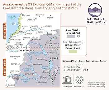Lake District OS Explorer map OL4 The English Lakes - North
