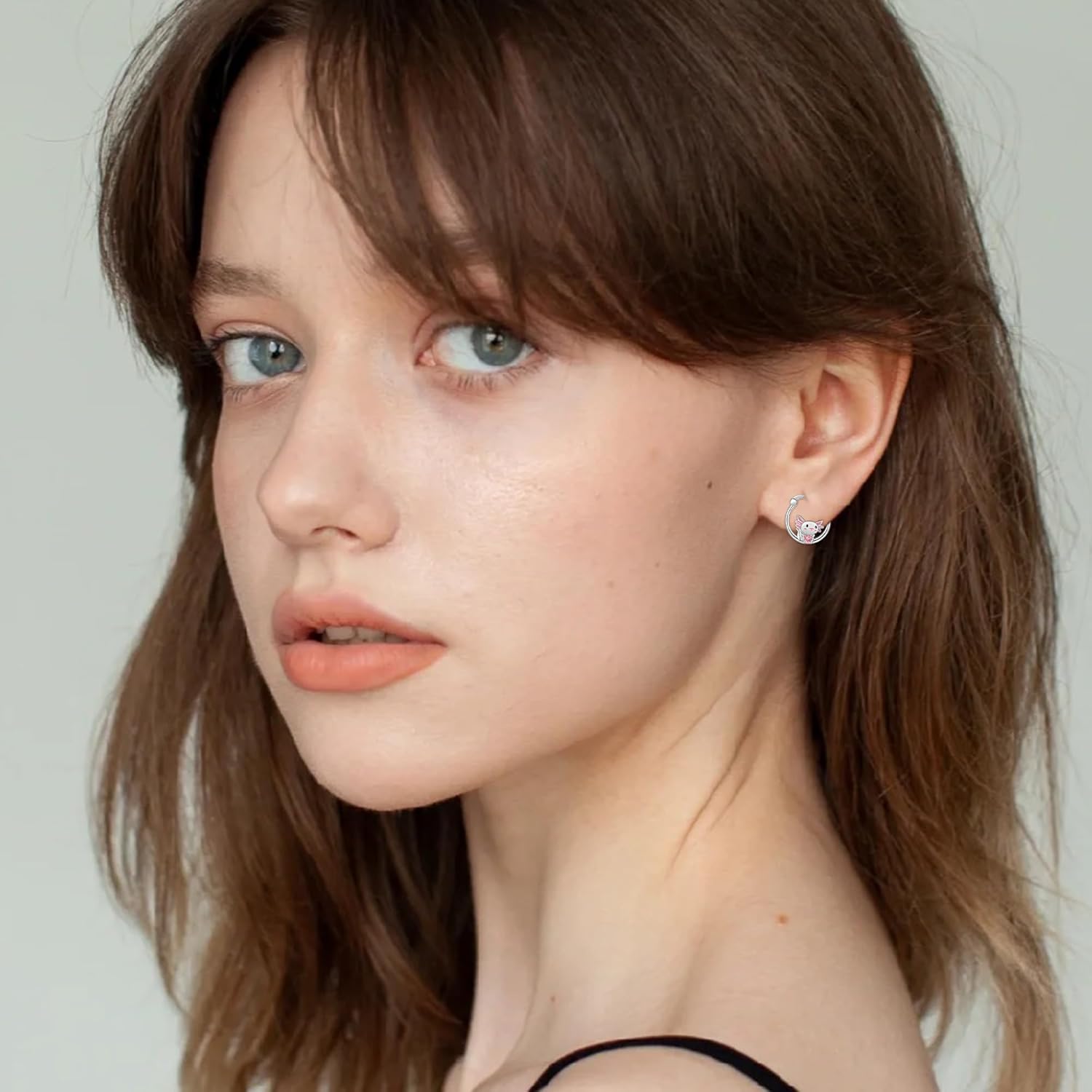 URONE Animal Hoop Earrings for Women Sterling Silver Cute Hypoallergenic Earrings Gifts for Women - Image 2