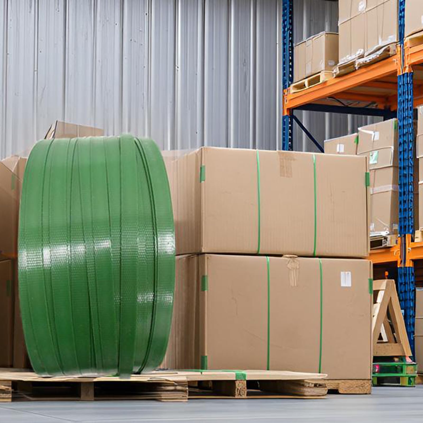 PET Verpackungsbänder 250m 16mm 650kg Bruchfestigkeit grün Umreifungsband