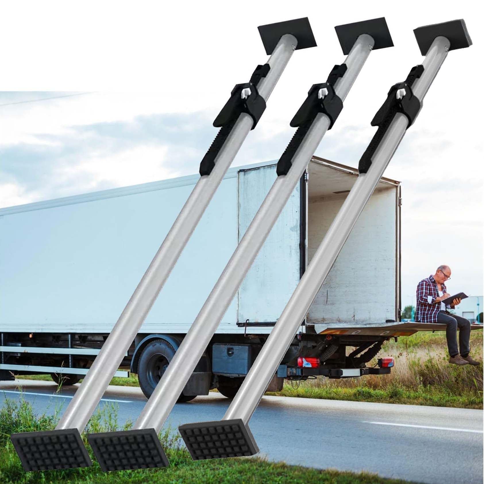 GYEQXKT Adjustable Cargo Bar with Ratcheting Stabilizer for Secure Load Management in Vehicles