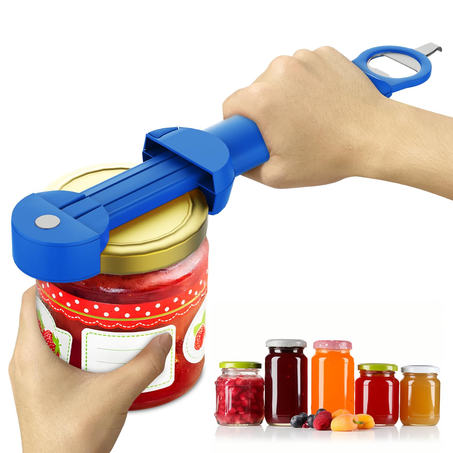 Abridor De Botellas 5 En 1, Abrebotellas Para Personas Mayores Con Artritis Reumatoide Manual Todo En Uno, Abrebotellas 5 En 1