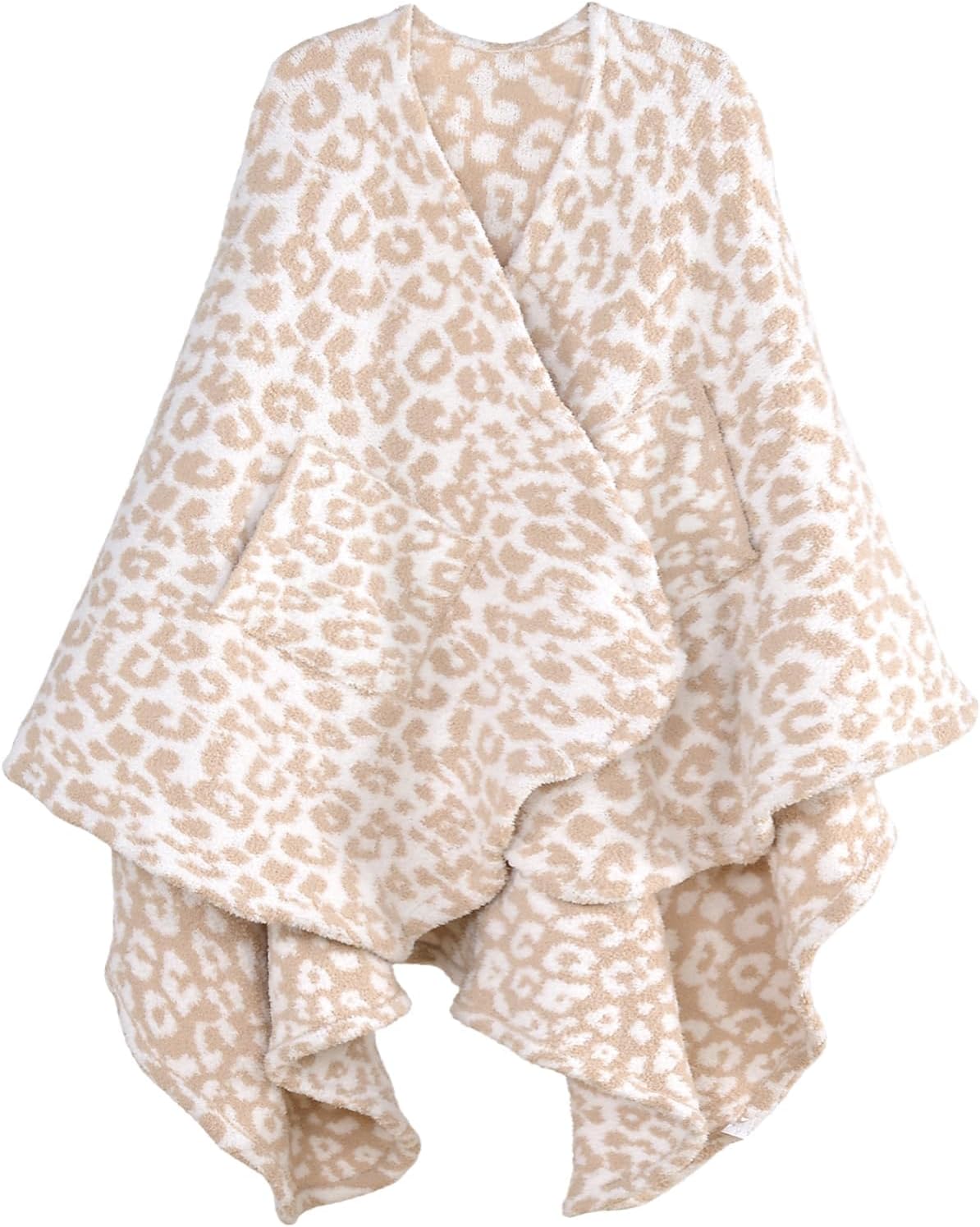 JOOJA Wearable Blanket Super Soft Feather Yarn Blanket Shawl with Pockets Fuzzy Throw Blanket TV Blanket for Adults Teens - Image 8