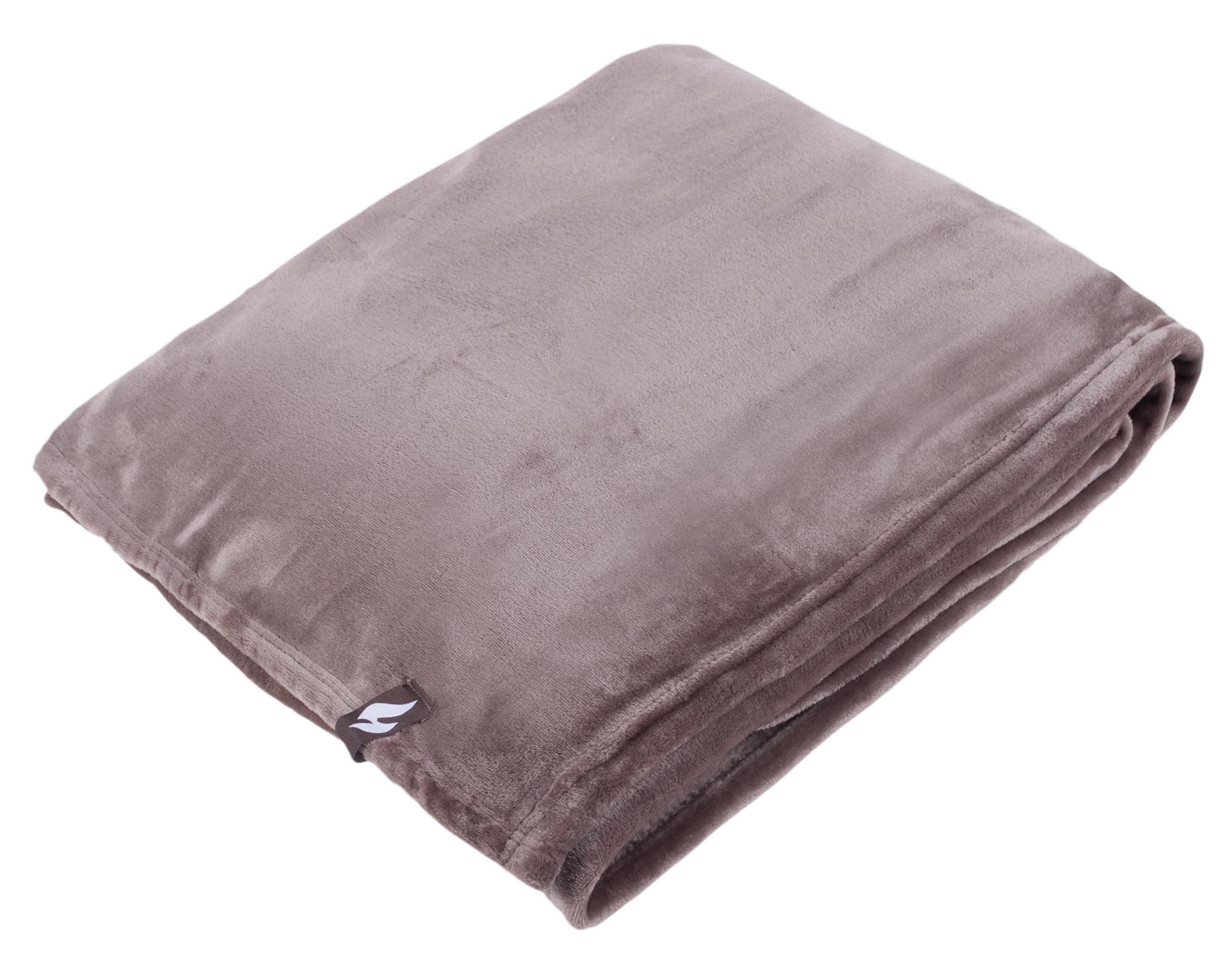 HEAT HOLDERS - Extra Soft Winter Warm 1.7 TOG Large Luxury Thermal Fleece Throw Blanket - 270 x 240cm (Winter Fawn, Super King)