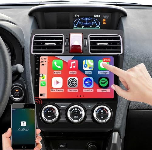 QLED Screen 8-Core CPU Radio Upgrade for Subaru XV Crosstrek 2013 2014,Impreza 2012 2013 2014,Forester 2014 2015,CarPlay Android Auto Ready,Steering Wheel Control,Free Camera