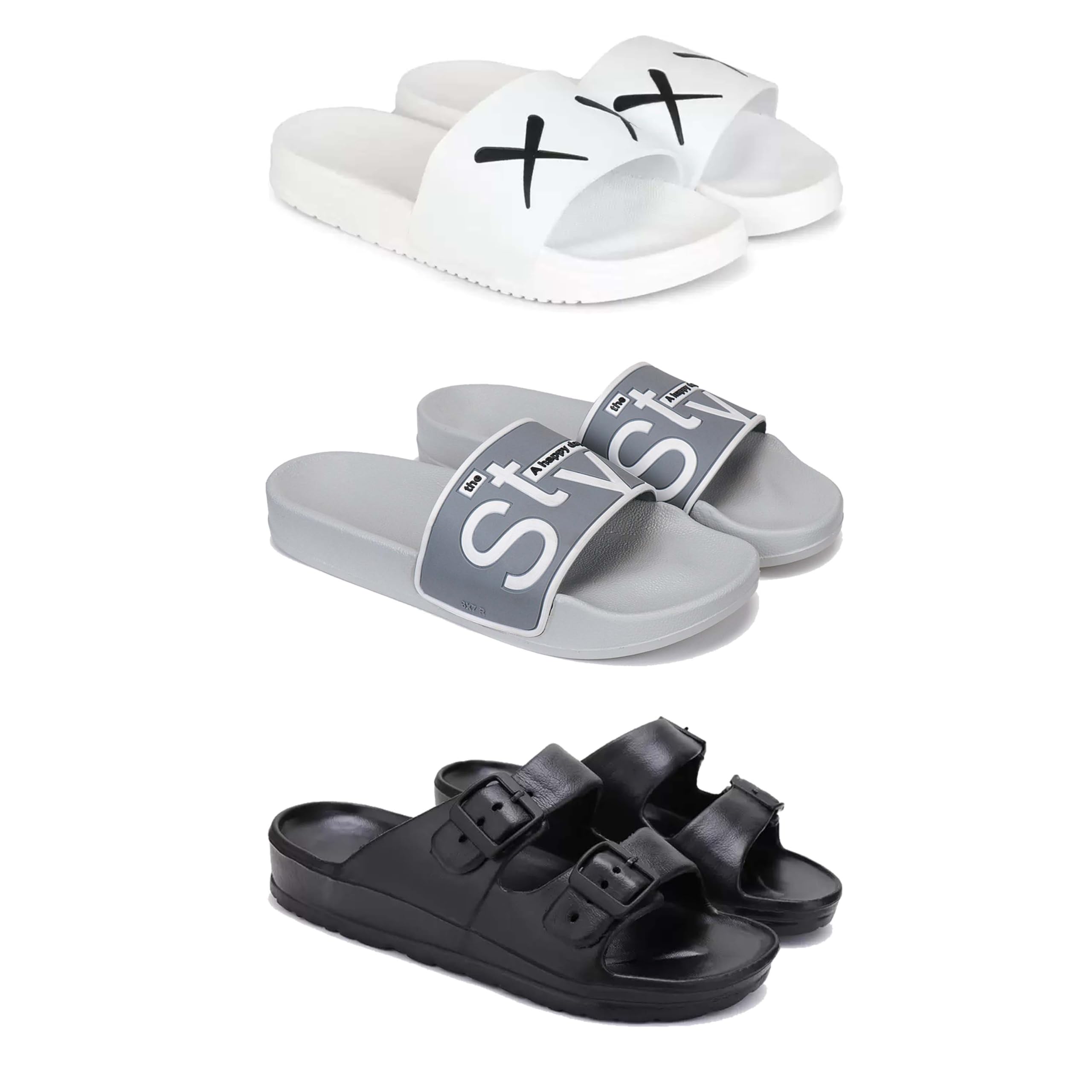 Men's Sandals | Lightweight Wear| Stylish & Easy to Wear For Men's GRP-San-(3-COMBO)-3029-1589-3115