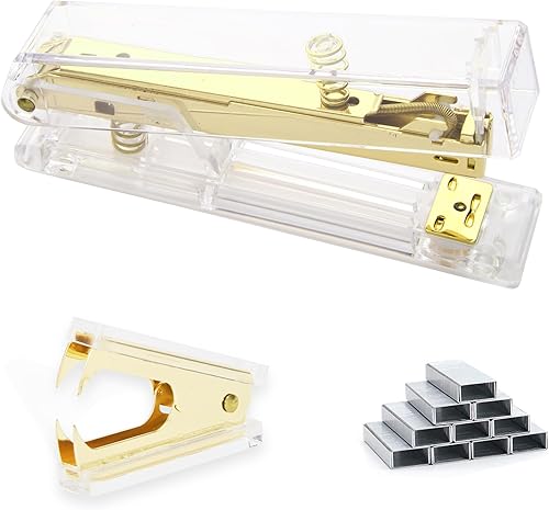 Miniatura 7 de Black Modern - Engrapadora de oficina con capacidad para 25 hojas, automática, incluye 1000 grapas y removedor de grapas