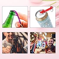 Vista 6 de Abrebotellas personalizado con texto y logotipo, abridor de botellas grabado, llavero personalizado para abrebotellas para recuerdos de boda