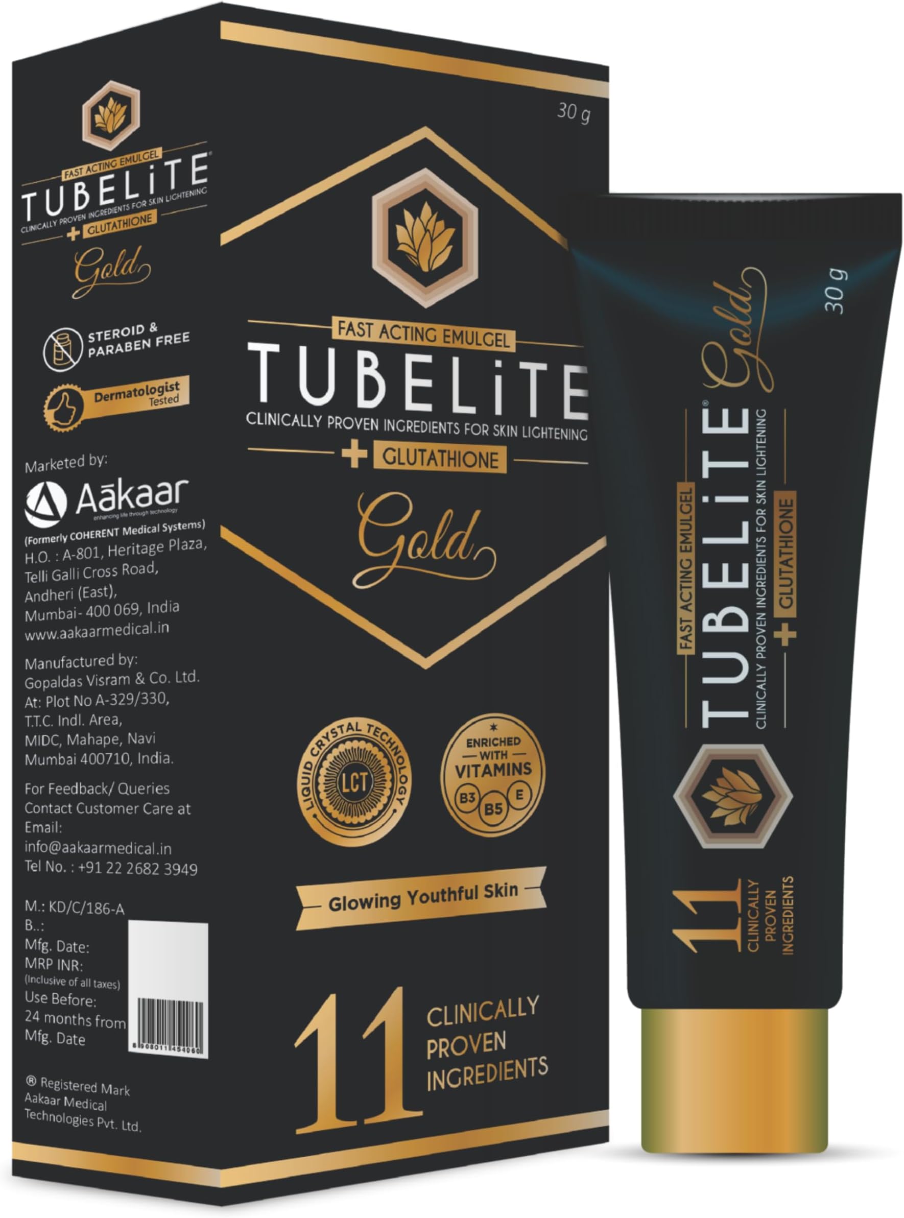 Aakaar Gold Cream, 30 g