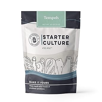 Cultures for Health Tempeh Starter Culture | 4 Packets Starter Spores for DIY Plant Based Meat | Gluten Free, Non-GMO Indonesian Food | Make Meatless Bacon, Vegan Nuggets, More High Protein Snacks