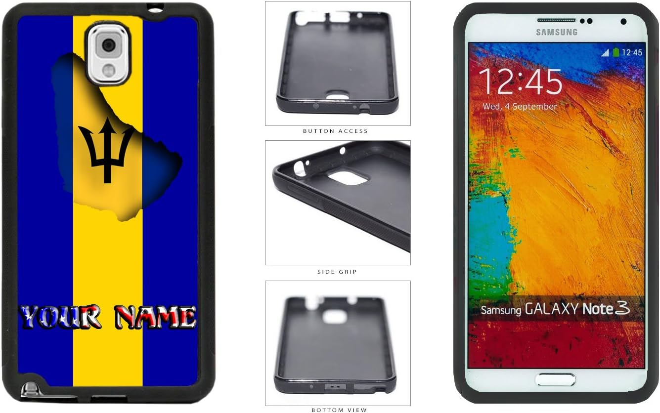 Personalized Barbados Map Flag With USA Flag Letters Name