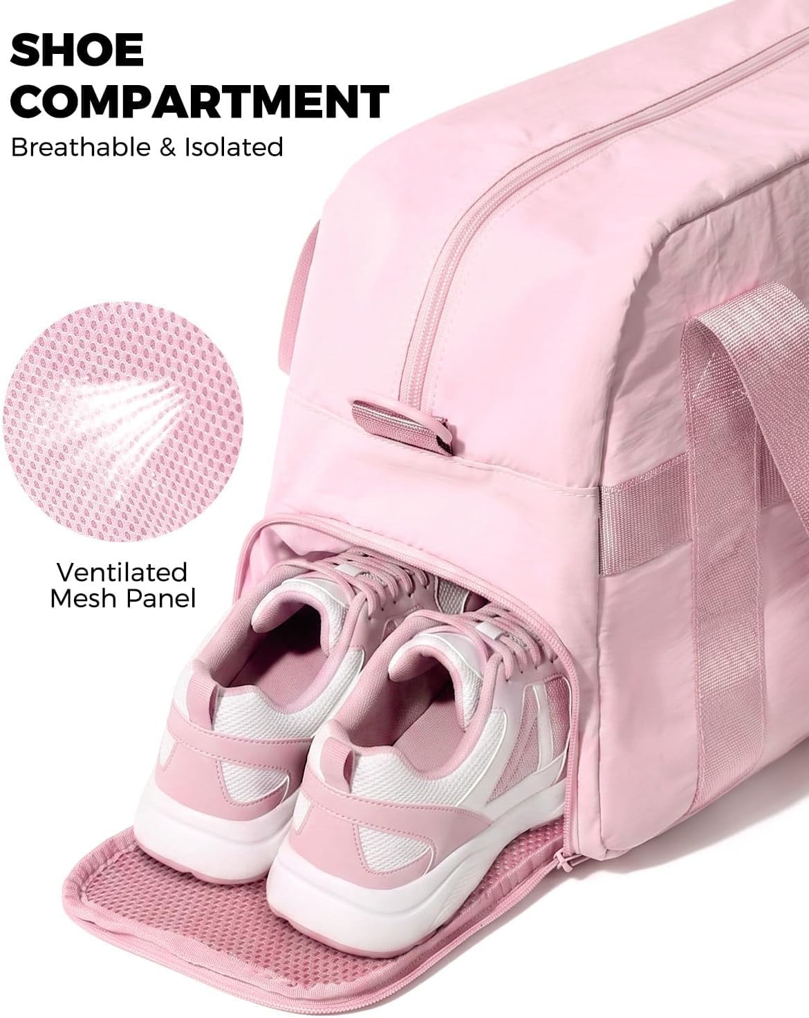 Gym Bag for Women with Shoe Compartment Duffle Weekender Carry on Bag