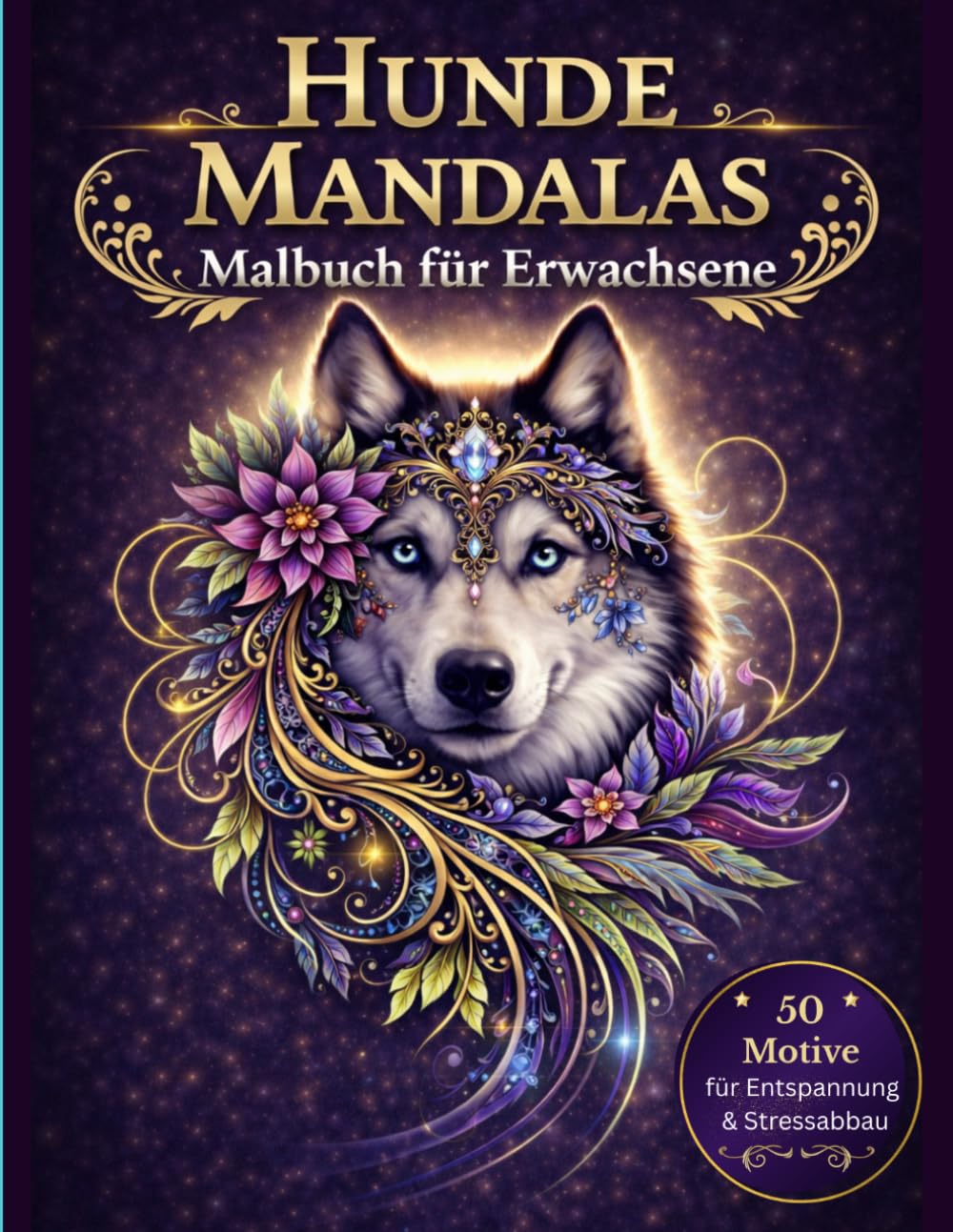 Dog Mandala – Entspannendes Malbuch für Erwachsene: 50 detailreiche Hundemotive für Stressabbau, Achtsamkeit & Hundeliebhaber (Stressabbau & Entspannung)