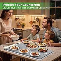 Vista 7 de FYY Heat-resistant Mat for Food Warming Mats - 23×15.4 inch Tables Protected, Up to 50% Temperature Block, Foldable and Space-Saving, Waterproof