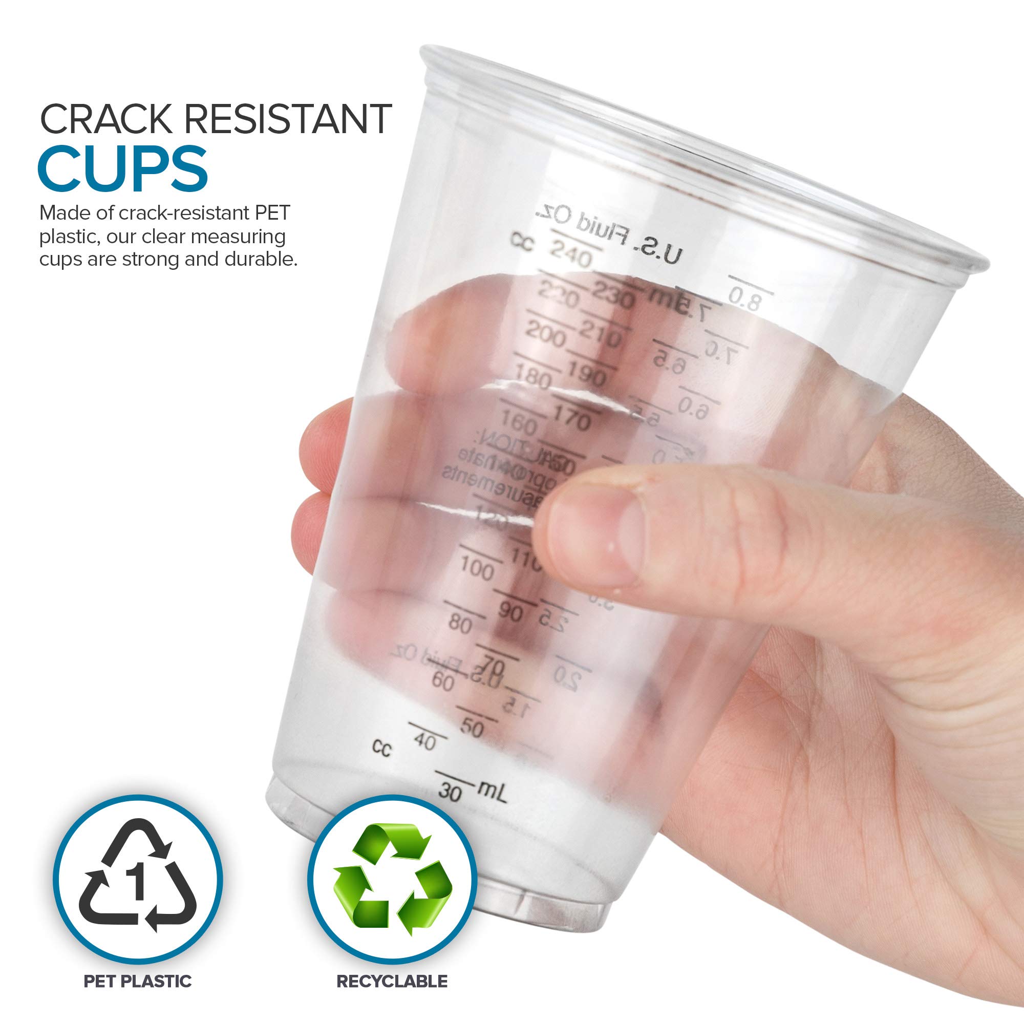 Details About Stock Your Home 8 Oz Plastic Measuring Cups Popsicle Sticks 25 Each Airbrush Paints Airbrushing Supplies Life Itself Jp