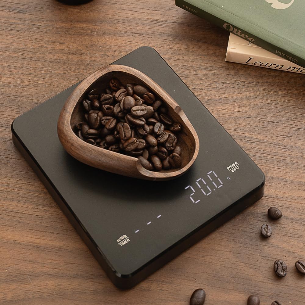 Coffee Bean Dosing Cup & RDT Spray Bottle Set - Walnut Wood Espresso Accessories Kit with Static Reduction Spray, Measuring Tray for Coffee/Tea image 7 of 9 B0F5PZQWBD