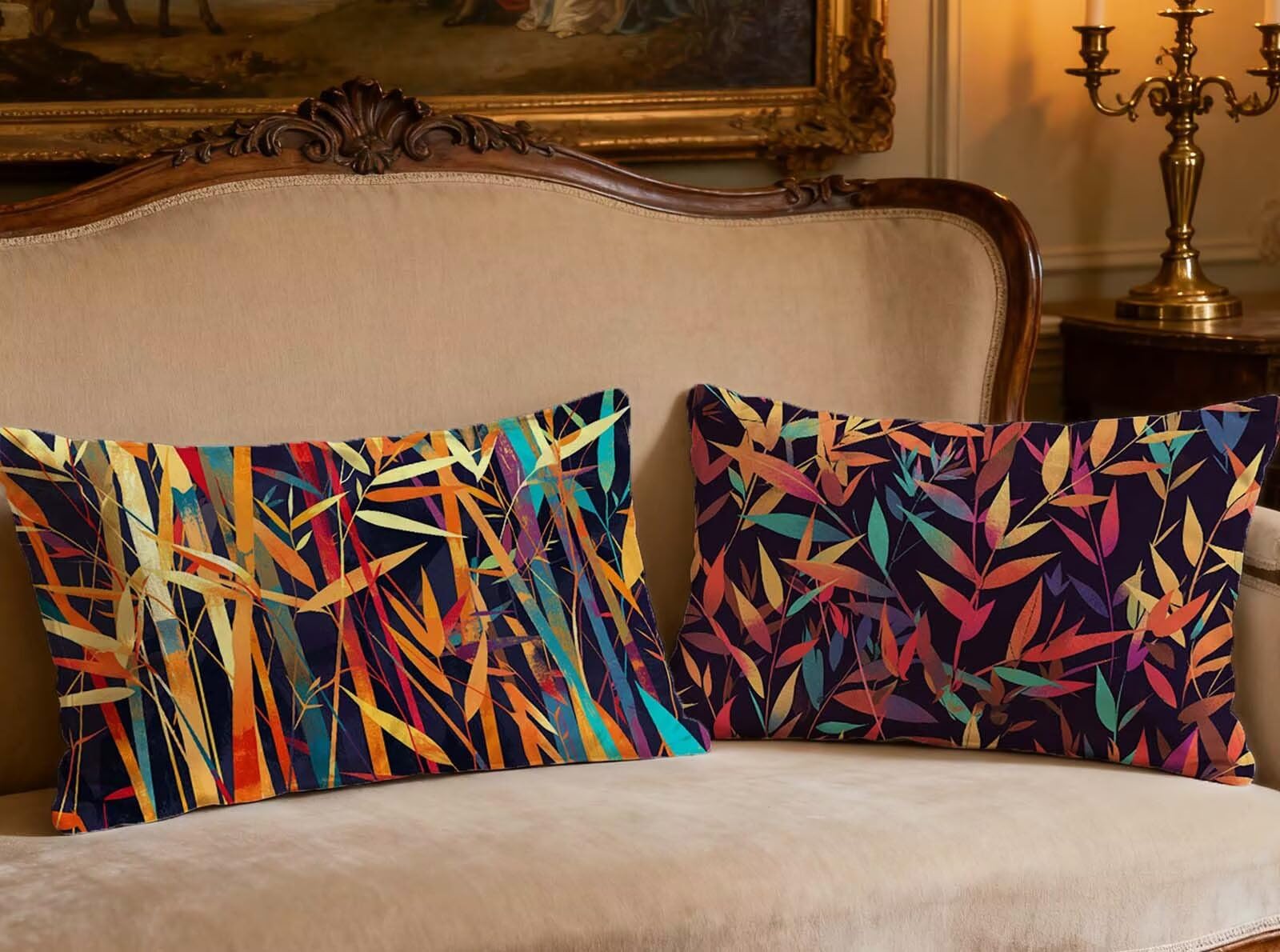 Fundas para cojines de sofá 40x60 cm de terciopelo rectangular decoración dormitorio