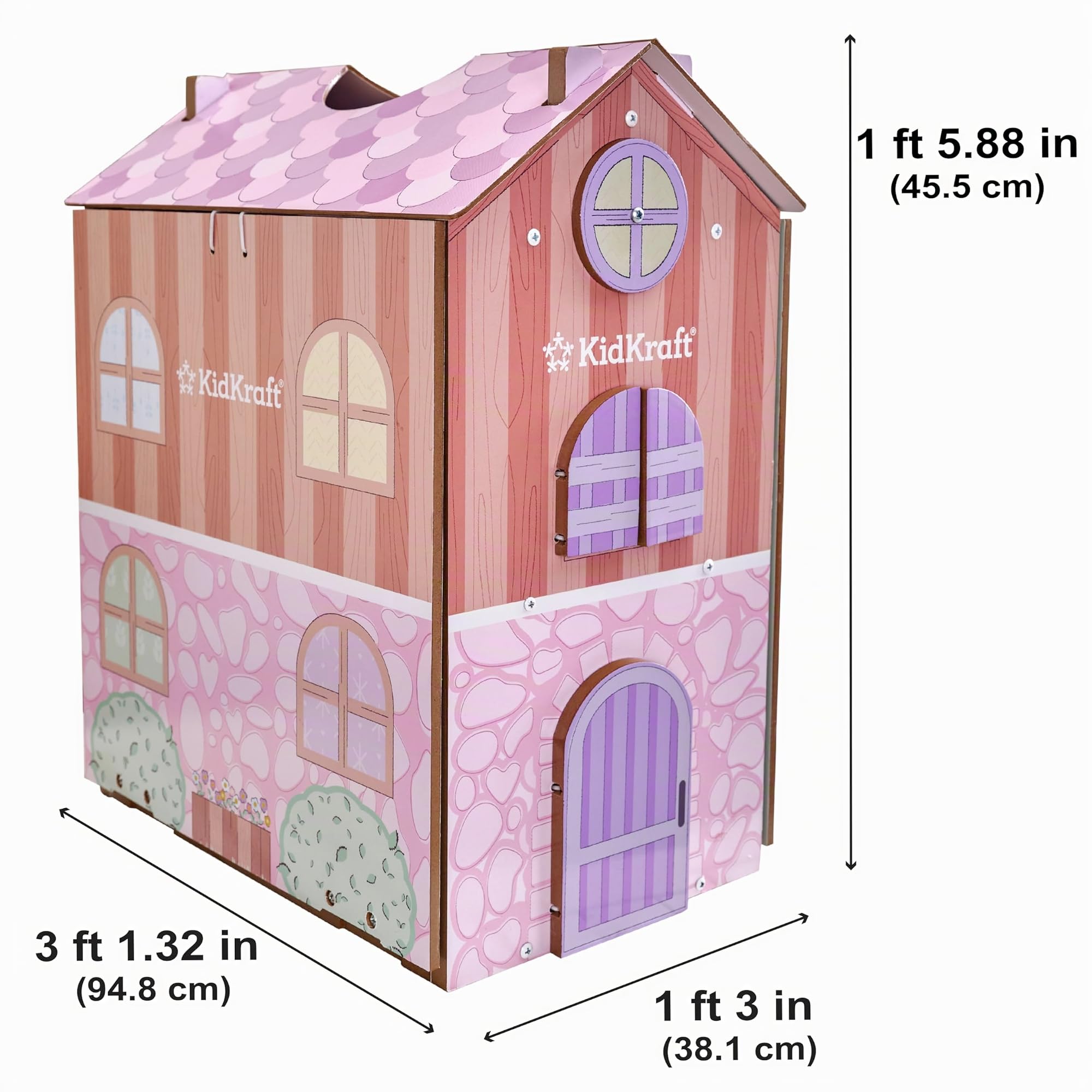 KidKraft Casa de muñecas de Madera Play & Store Cottage con Muebles y Accesorios para Mini muñecas de 12 cm, Casita para Miniature Figuras, Juguetes niños y niñas Desde 3 años (20510)