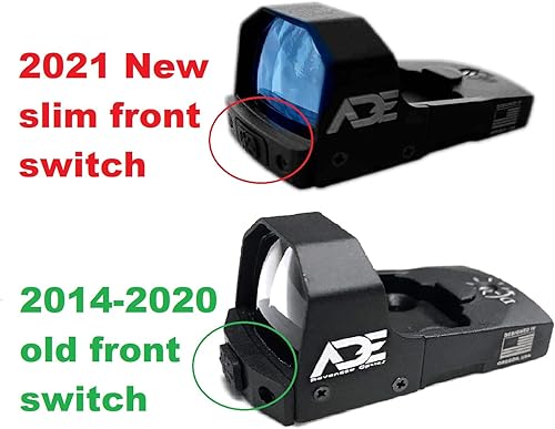 Miniatura 4 de Ade Advanced Optics Huracan RD3-006 Green Dot Reflex Sight + placa de montaje óptica para pistola Smith Wesson SW MP 380 Shield EZ + placa de