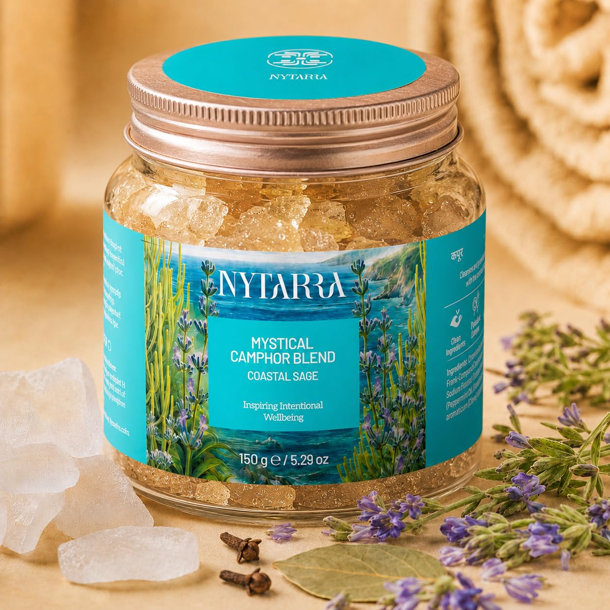 Nytarra Rose Camphor Blend - Diffuser & Puja Rituals -20 Nytarra Rose Camphor Blend - Diffuser & Puja Rituals -20