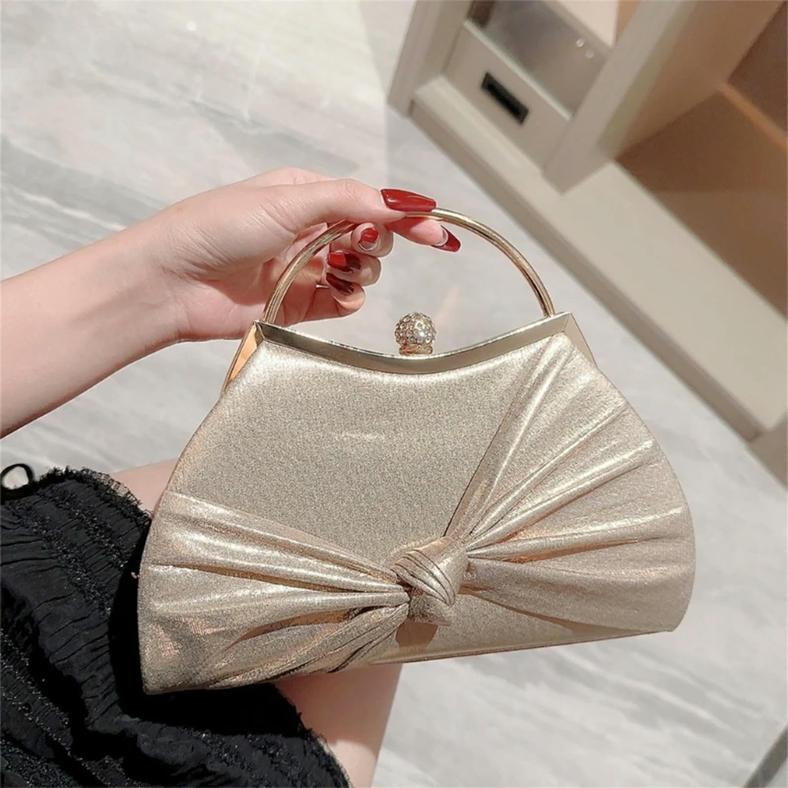 pochette donna da borsa Borsa Della Frizione Da Sera Femminile Catena Staccabile Per La Borsa Da Ballo Della Borsa Da Spicco Della Borsa Da Donna-j-extra Grande