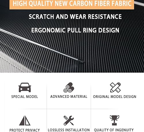 Miniatura 6 de Cubierta de carga compatible con Lincoln Corsair 2020-2024, accesorios retráctiles, cubierta de seguridad para maletero trasero, cubierta de