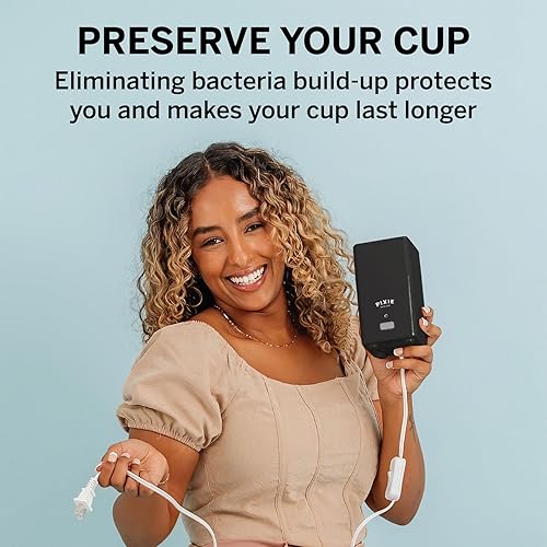 Miniatura 5 de Pixie - Máquina esterilizadora de vasos menstruales limpiadora de vaporizador lava tu taza menstrual  mata el 999 de los gérmenes con vapor