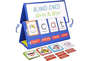 CVC Words Building Desktop Pocket Chart Tent Cards Kit: Empowering Kids' Literacy Journey