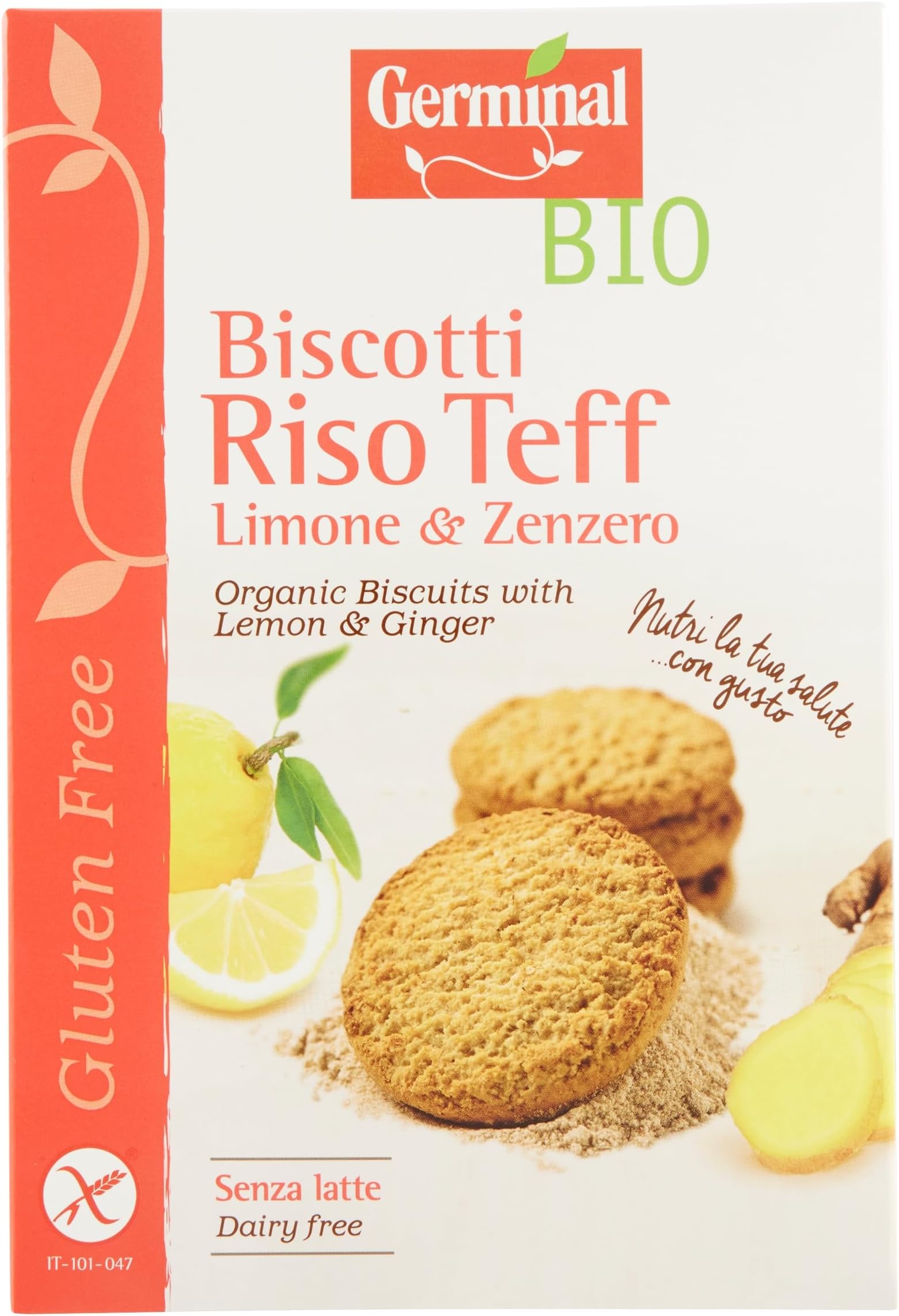 GERMINAL Organic Biscuits With Lemon & Ginger 250g