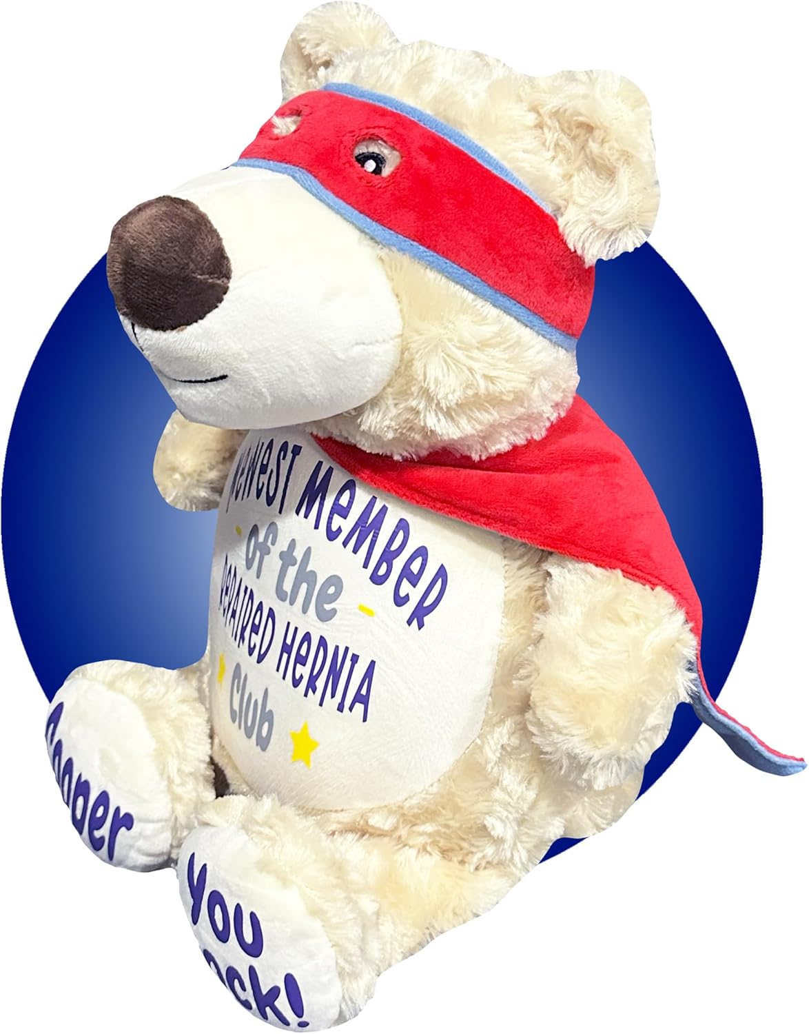 Hernia Surgery Gifts for Children - Personalized Hernia Repair Recovery Pillow - Hernia Surgery Recovery Gifts - Diaphragm Repair for Kids - Diaphragmatic Hernia Items (Superhero Bear)