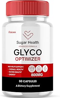Sugar Health Glyco Optimizer, Sugarhealth Glyco Vitamin Support Supplement Advanced Strength for Lungs, Sugar Health Pills Maximum Formula Blend Overall Wellness Support - Made in USA (60 Capsules)