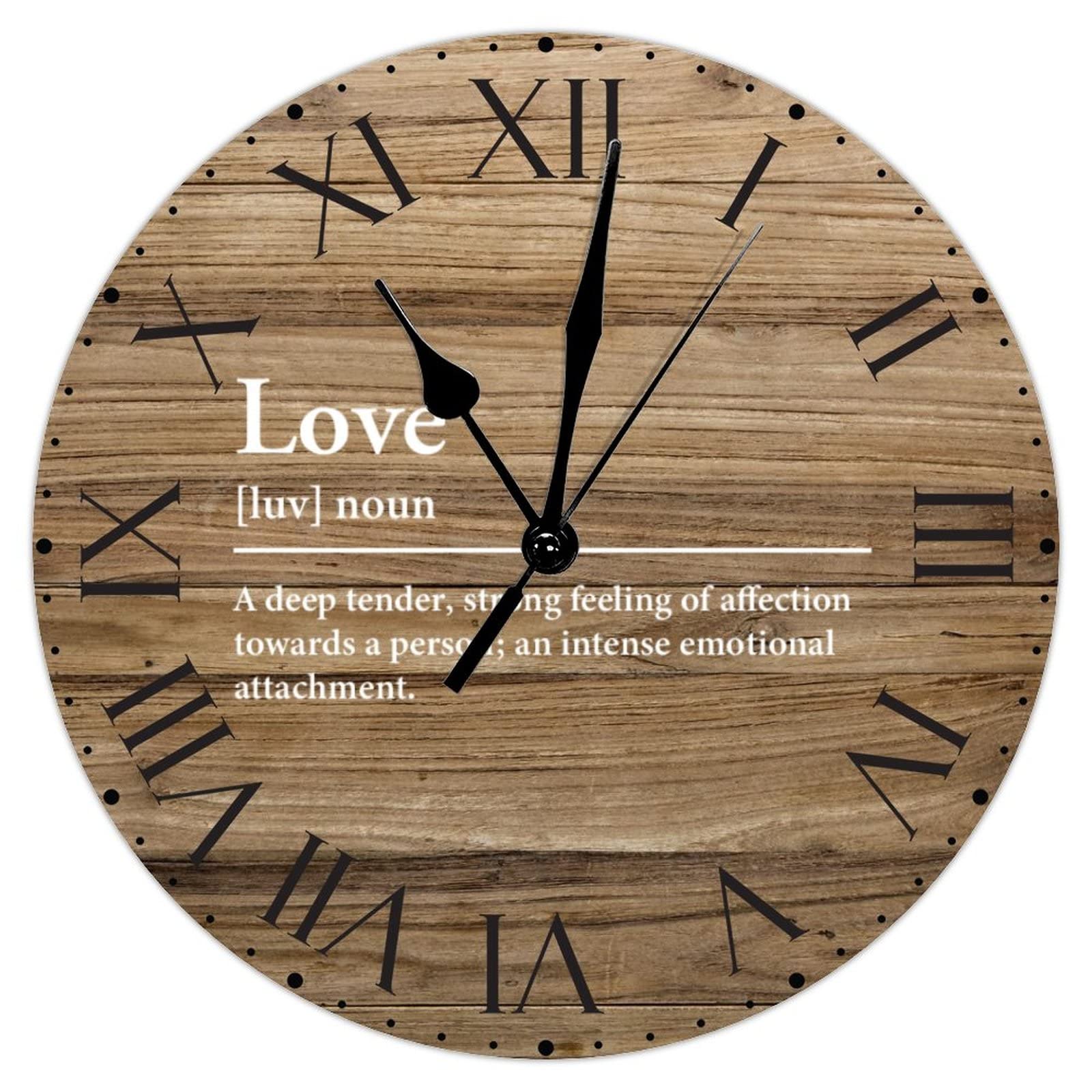 Horloge murale en PVC ronde silencieuse pour apaiser votre espace