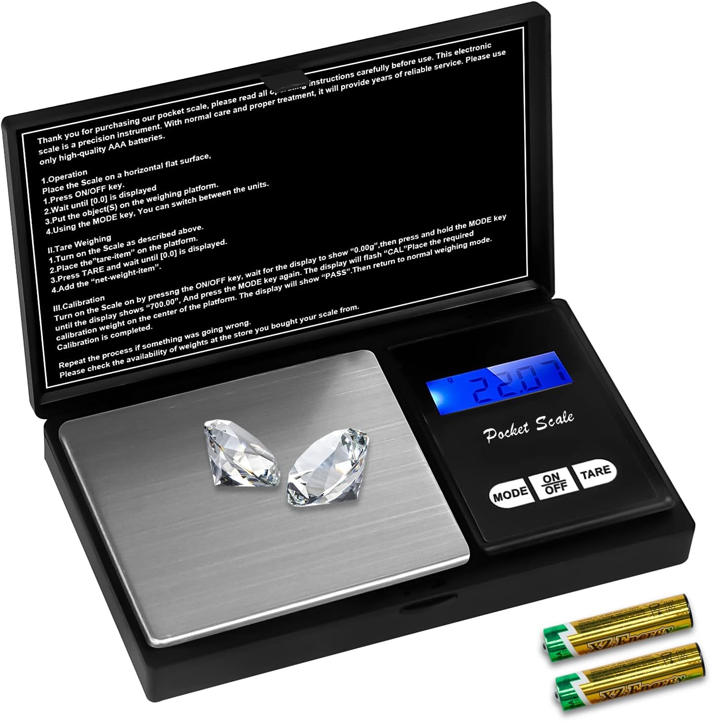 Digitale Feinwaage 300g/0,05g - Präzise Taschenwaage Für Gold, Münzen & Mehr