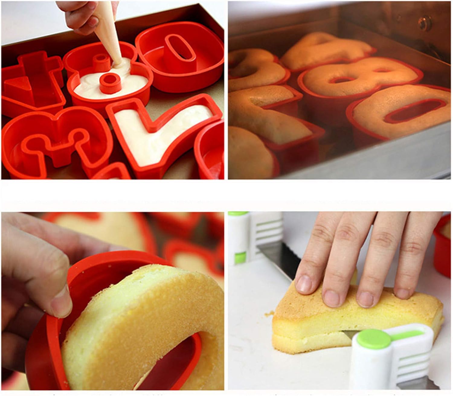 Number Shape Cake Molder Grande Taille Kimodo Boutique Grand Moule A Gateau En Silicone 3d En Forme De Chiffre 0 9 Pour Anniversaire Et Anniversaire De Mariage Moules A Gateaux Cuisine Et Maison