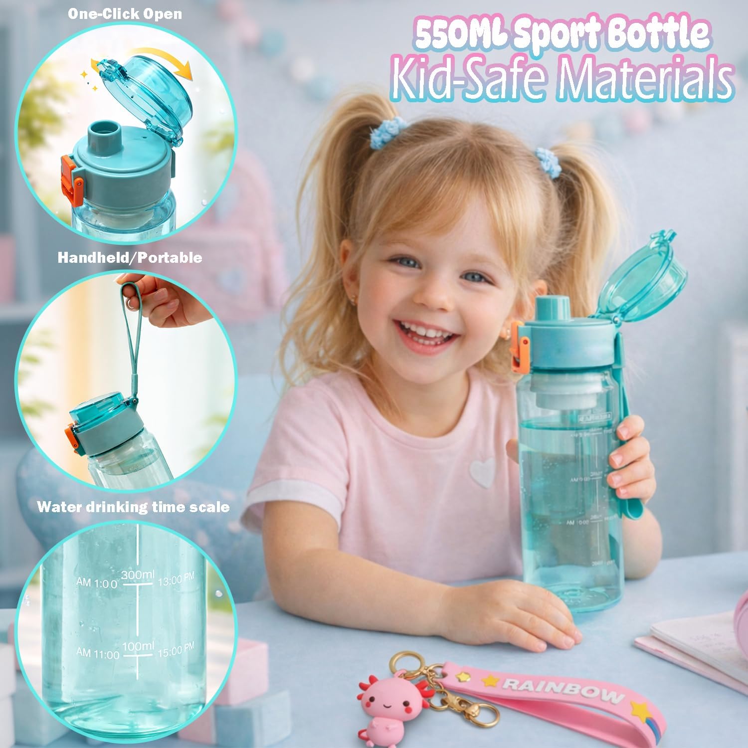 Axolotl Gift Set for Girls - Cute Axolotl-Themed Toy Box with Fluffy Diary, Stickers,Pen, Crocheted Stuffed Animal, Pink Purse, Necklace, Keychain, and More Axolotl Stuff - Birthday Gifts for Kids