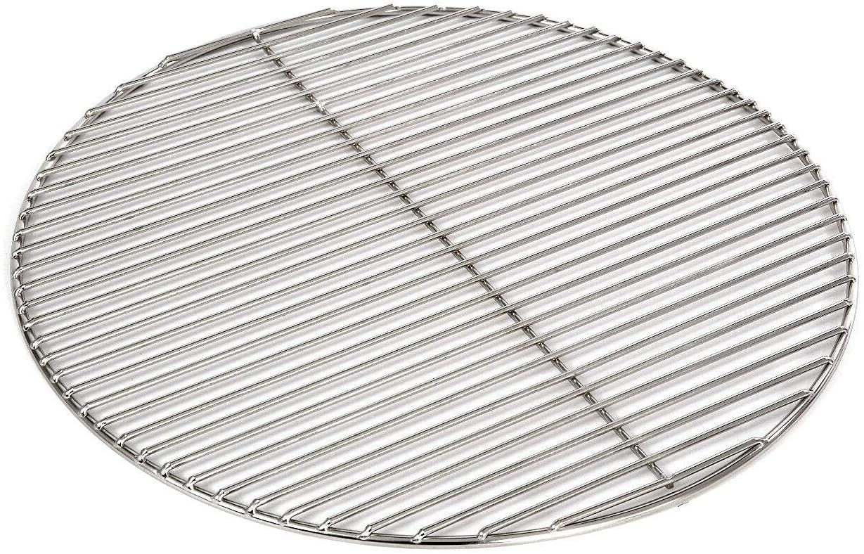 Grillrost Ø 90 cm aus Edelstahl rostfrei und elektropoliert 4mm / 14 mm Stababstand für Grill rund, Kugelgrill, Feuerschalen Grillschalen Rundgrill