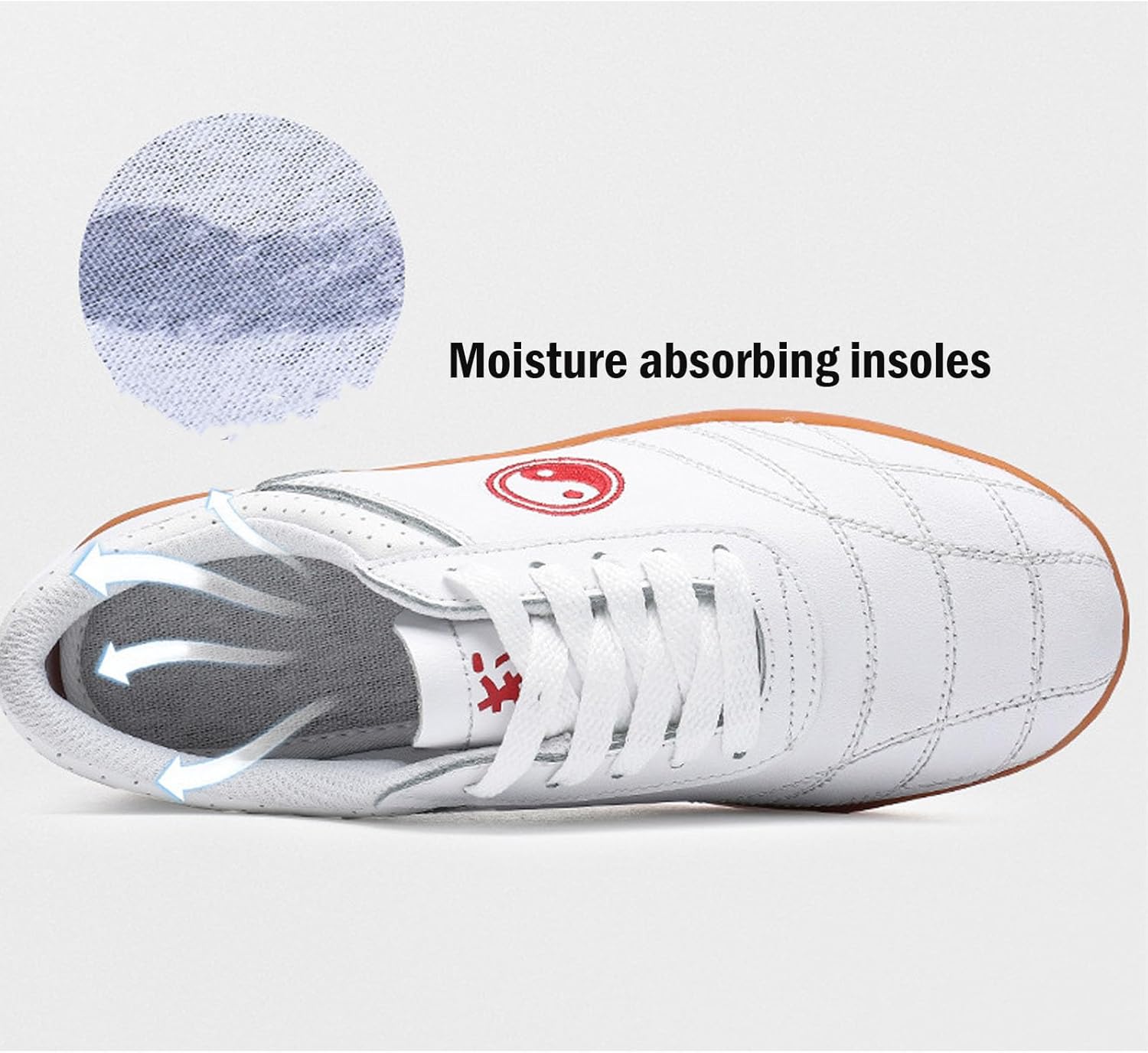 Martial Arts Shoes Boxing Karate Kung fu Training Shoes Tai Chi Taekwondo Shoes Men Women Leather Non Slip Lightweight Shoe(Size:36(23cm),Color:A) - Image 5